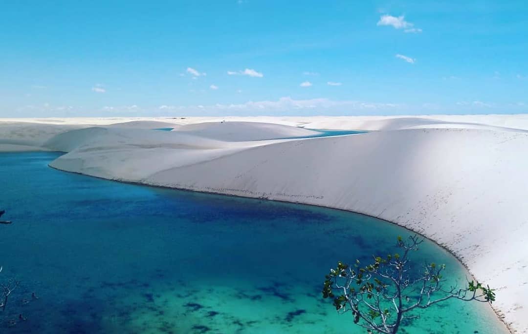 In Brazil The Len is Maranhenses Desert A Mirage On The Ocean